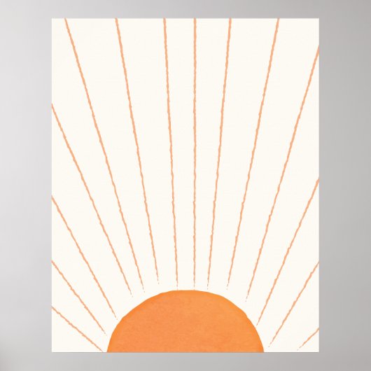 Poster Sunrise Boho Simple (Devant)