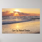 Poster Sunrise cape Cod National Seashore (Devant)