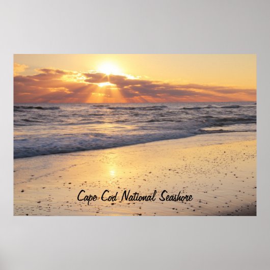 Poster Sunrise cape Cod National Seashore (Devant)