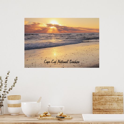 Poster Sunrise cape Cod National Seashore (Cuisine)