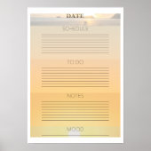 Poster Sunrise Daily Planner (Devant)