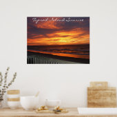 Poster Sunrise de Topsail Island (Cuisine)