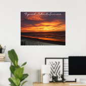 Poster Sunrise de Topsail Island (Bureau à domicile)