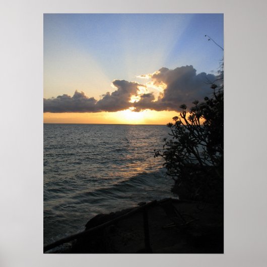 Poster Sunrise du lac Malawi (Devant)
