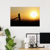 Poster Sunrise du pays (Bureau à domicile)