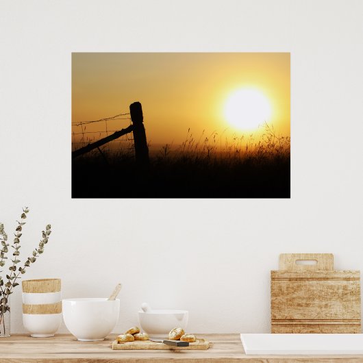 Poster Sunrise du pays (Cuisine)