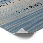 Poster Sunrise encouragement verset biblique Jean 16:33 (Coin)