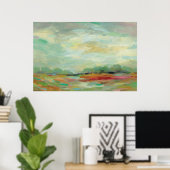 Poster Sunrise Field Abstract | Silvia (Bureau à domicile)