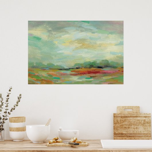 Poster Sunrise Field Abstract | Silvia (Cuisine)