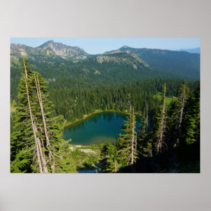 Poster Sunrise Lake de Above au parc Mount Rainier