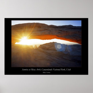 Poster Sunrise Mesa Arch Canyonlands National Park Utah