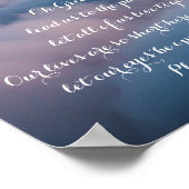 Poster Sunrise Prière amérindienne pour la paix (Coin)