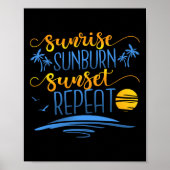Poster Sunrise Sunburn Sunset Répétition (Devant)