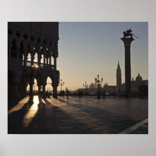 Poster Sunrise sur la Plaza San Marco