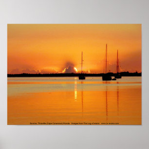 Poster Sunrise, Titusville (Cap Canaveral) Floride