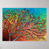 Sunrise Treetop Birds II