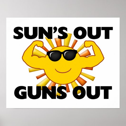 Poster Sun's Out Guns Out (Devant)