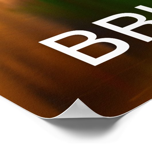 Poster Sunset à Bruges. Belgique (Coin)