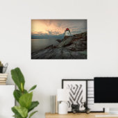 Poster Sunset at Castle Hill Lighthouse (Bureau à domicile)