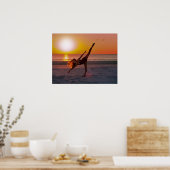 Poster Sunset Ballet sur la plage (Cuisine)