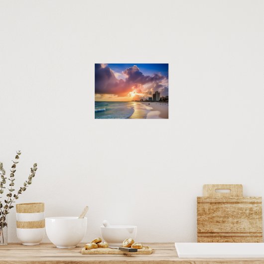 Poster Sunset Beach (Cuisine)