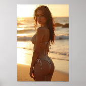 Poster Sunset Bikini Babe (Devant)