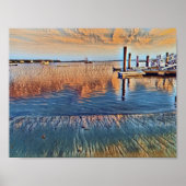 Poster Sunset Cape Cod Dock (Devant)