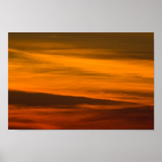 Poster Sunset Closeup, Michigan. (Devant)