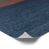 Poster Sunset Clouds and Sailboat Seascape (Coin)