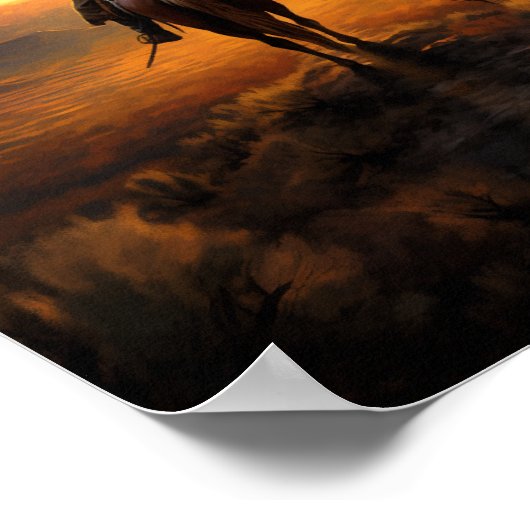 Poster Sunset Cowboy (Coin)