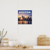 Poster Sunset de Boston (Cuisine)