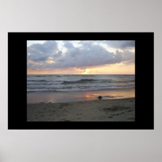 Poster Sunset de la côte ouest