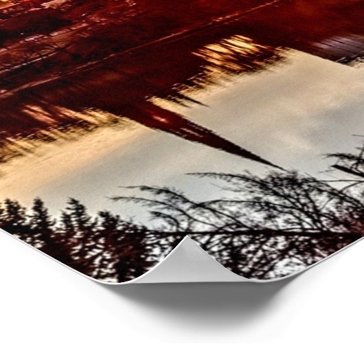 Poster Sunset de Saskatoon (Coin)