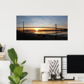 Poster Sunset du pont Ambassador (Bureau à domicile)