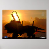 POSTER "SUNSET" F-14 TOMCAT (Devant)
