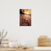 Poster Sunset Good Vibes uniquement (Cuisine)
