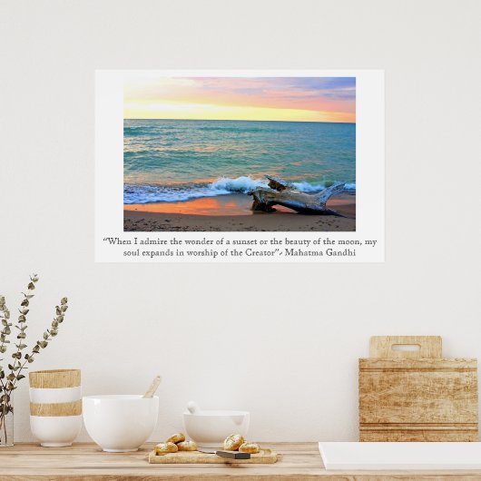 Poster Sunset Headlands (Cuisine)