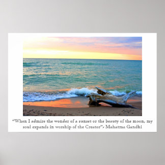 Poster Sunset Headlands