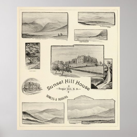 Poster Sunset Hill House, Sugar Hill, NH (Devant)