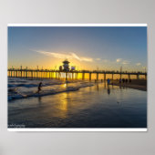 Poster Sunset@Huntington Beach, CA (Devant)