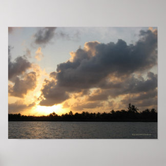 Poster Sunset in Bahamas 01