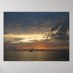 Poster Sunset in Bahamas 03
