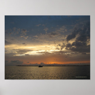 Poster Sunset in Bahamas 03