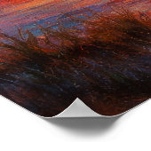 Poster Sunset Lake - Pastel Painting Style Art (Coin)