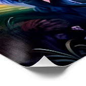 Poster Sunset Lake River Unicorn Seven (Coin)