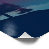 Poster Sunset Mountain Landcape Art (Coin)