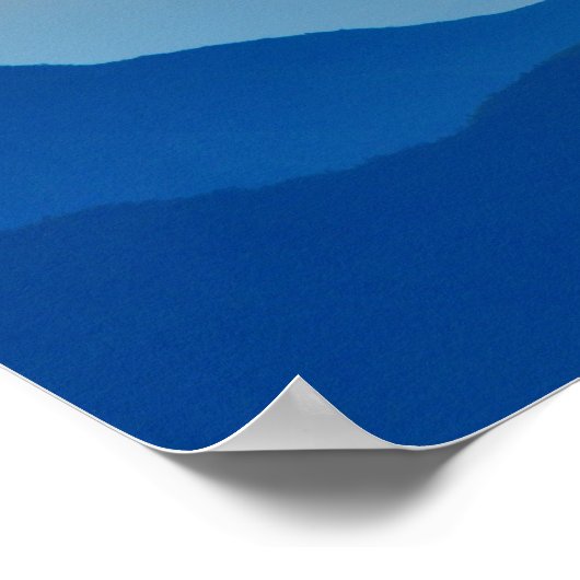 Poster Sunset Mountains Abstract (Coin)