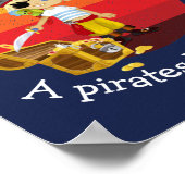 Poster Sunset Nautical Blue Boy Party Pirate (Coin)