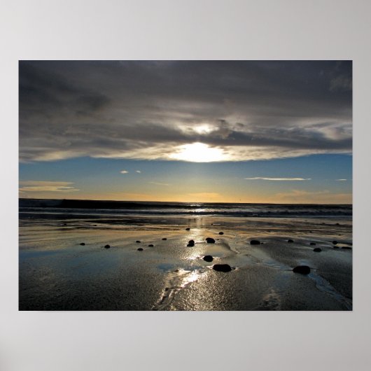 Poster Sunset néo-zélandais (Devant)