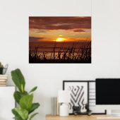 Poster Sunset néo-zélandais (Bureau à domicile)
